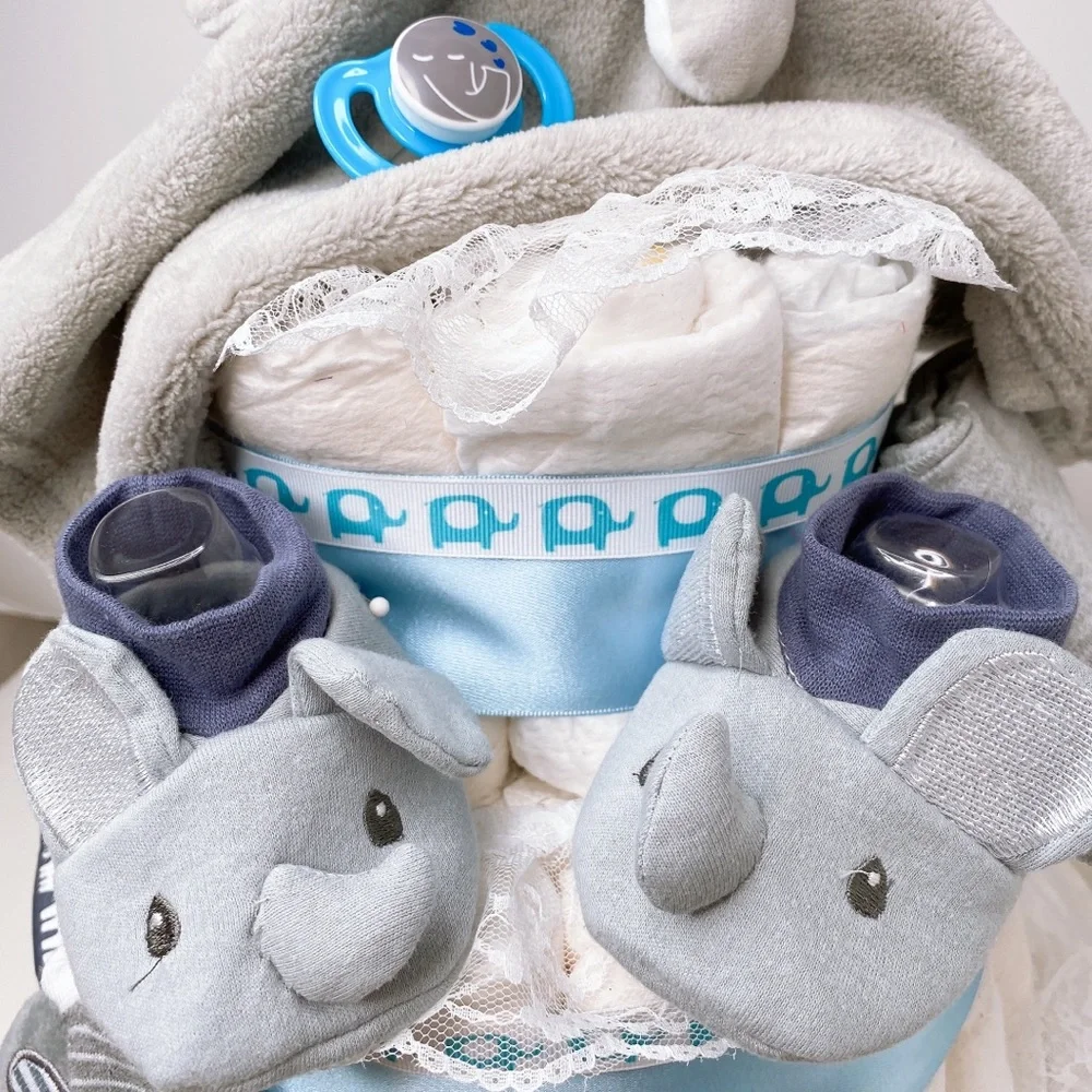Elephant Diaper Cake